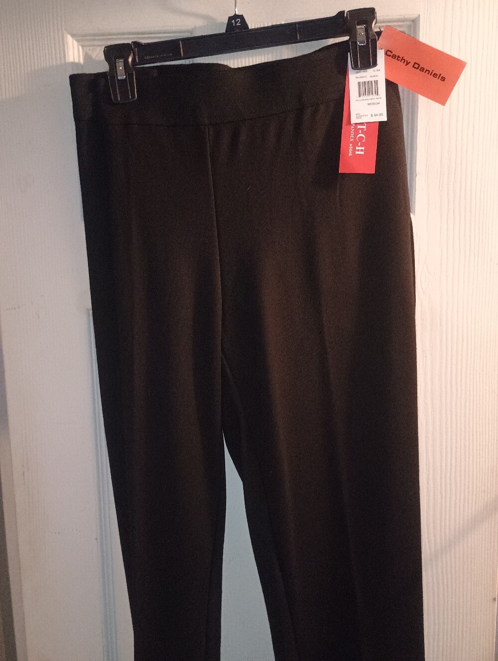 Cathy Daniels Black Straight-Leg Ponte Pants